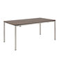 Portland Stainless Steel Extending Table 165-225 x 90 with HPL top Patina Grey-Brown