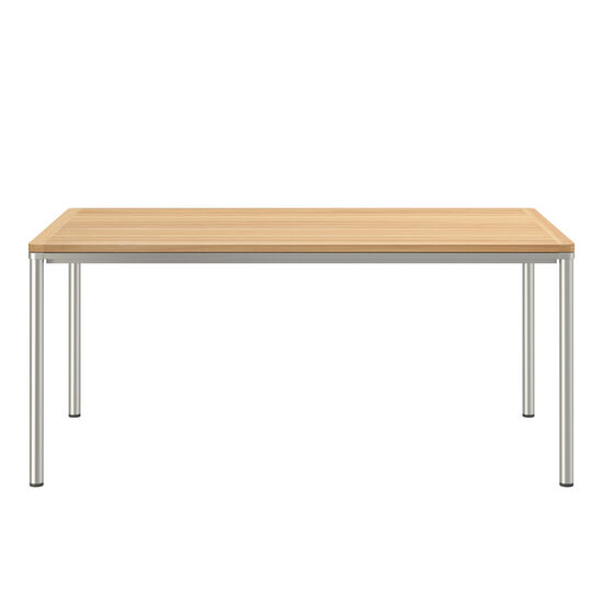 Portland Table Stainless Steel 165 x 90, with teak top
