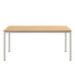 Portland Table Stainless Steel 165 x 90, with teak top