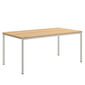 Portland Table Stainless Steel 165 x 90, with teak top