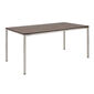 Portland Stainless Steel Table 165 x 90, with HPL top Patina Grey-Brown
