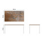 Portland Stainless Steel Table 165 x 90, with HPL top Patina Grey-Brown