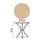 Fontenay Round Table Ø 75, Teak