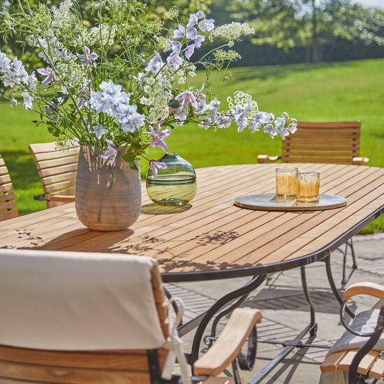 Fontenay Folding Oval Table 160 x 85, Teak