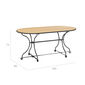 Fontenay Folding Oval Table 160 x 85, Teak