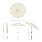 Tuscany Ivory Round Parasol 2.20m with aluminium mast