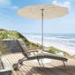 Tuscany Ivory Round Parasol 2.20m with aluminium mast