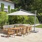 Trentino Ivory Round Parasol 4 m