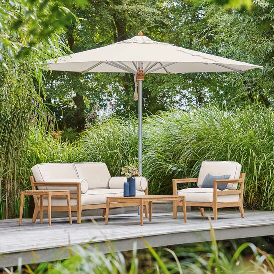 Calabria Round Parasol 3.50 m, Ivory