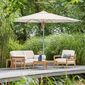 Calabria Round Parasol 3.50 m, Ivory