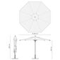 Umbria Round Parasol 3.50 m