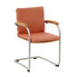 Bolero Stackable Cantilever Chair, Teak