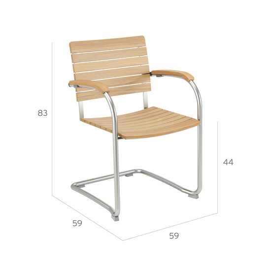 Bolero Cantilever Chair Teak