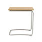 Bolero Side Table Stainless Steel 37 x 55, Teak