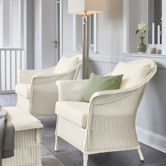 Loom Classic Club Armchair, Plain White