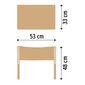 Loom Classic Footstool, Plain White