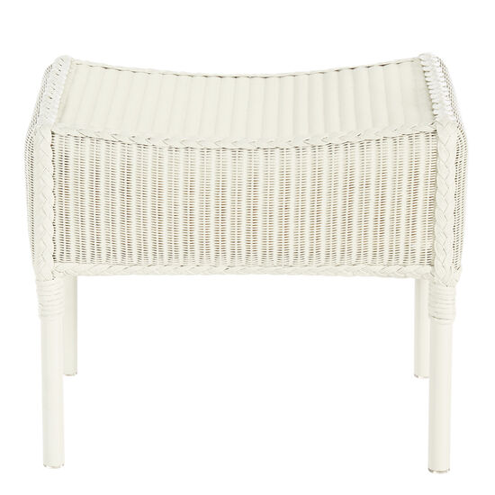 Loom Classic Footstool, Plain White