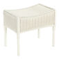 Loom Classic Footstool, Plain White
