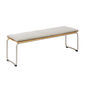Bolero Backless Seat, Teak