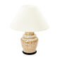 Lotus Table Lamp, Brown/White with light source