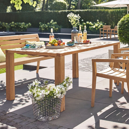 Square Table 165 x 90, Teak