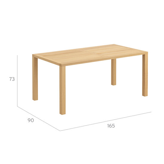 Square Table 165 x 90, Teak