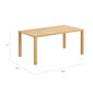 Square Table 165 x 90, Teak
