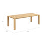 Square Table 220 x 100
