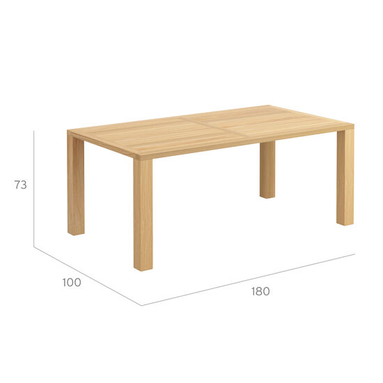 Square Table 180 x 100, Teak