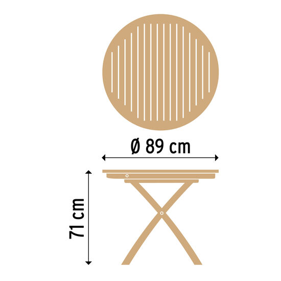 Folding Table Ø 90