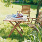 Folding Table 140 x 80 with Parasol Hole