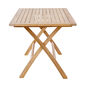 Folding Table 140 x 80 with Parasol Hole