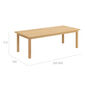 Cornwall Extending Table 220-300 x 100