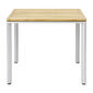 Portland Table Aluminium 90 x 90, Teak