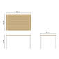 Portland Table Aluminium 140 x 90, Teak