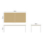 Portland Table Aluminium 220 x 100, Teak