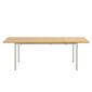 Portland Stainless Steel Extending Table 165-225 x 90, with teak top