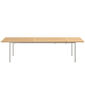 Portland Stainless Steel Extending Table 240-300 x 100, with teak top