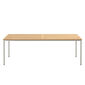 Portland Table Stainless Steel 220 x 100, with teak top
