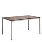 Portland Stainless Steel Table 140 x 90, with HPL top Patina Grey-Brown