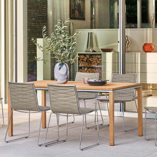 Portland Extending Table 165-225 x 90, Teak