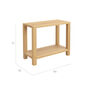Square Console Table 90 x 42 Teak