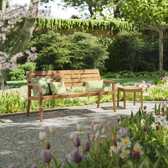 Valencia Footstool Teak