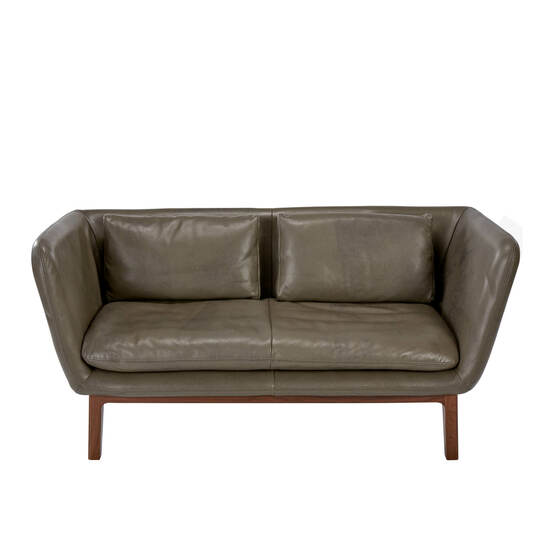 Hamilton Leather Sofa, Grey