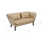 Hamilton Leather Sofa, Chamois