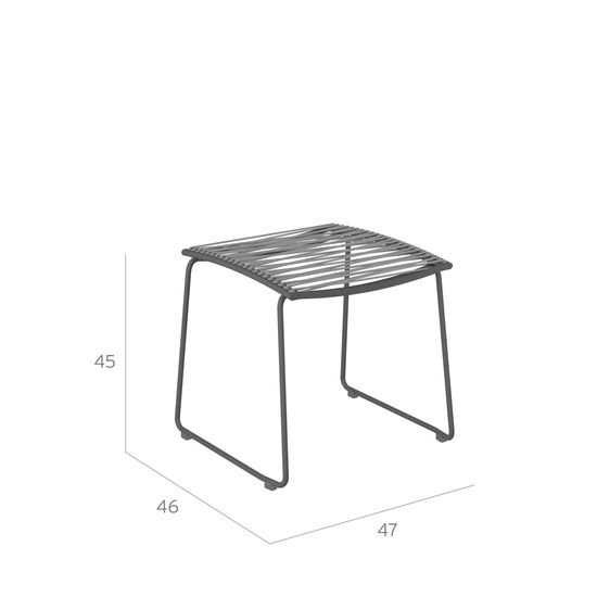 Pan Chair Footstool, Graphite