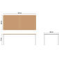 Portland Table White 220 x 100 with teak top