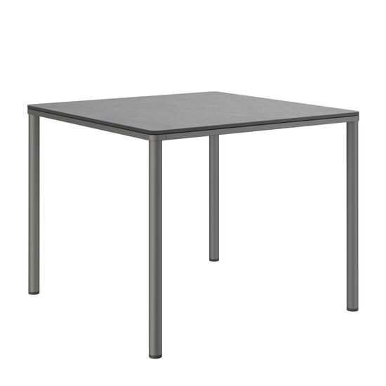 Portland Table Graphite 90 x 90, with HPL top Stone