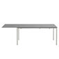 Portland Stainless Steel Extending Table 165-225 x 90, with HPL top Stone