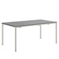 Portland Stainless Steel Extending Table 165-225 x 90, with HPL top Stone